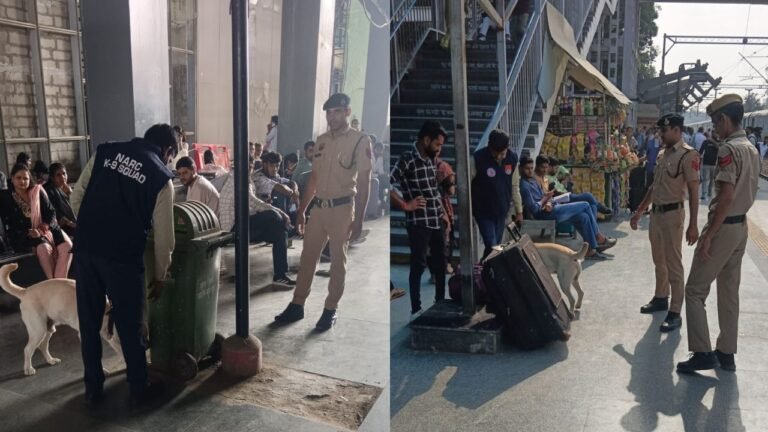 गुरुग्राम रेलवे स्टेशन पर पुलिस का सर्च ऑपरेशन! आखिर किसकी तलाश में पहुंची टीमें?